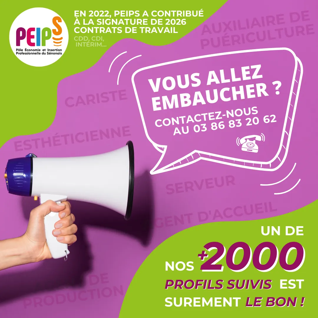 Affiche de recherche de travail venant des entreprises