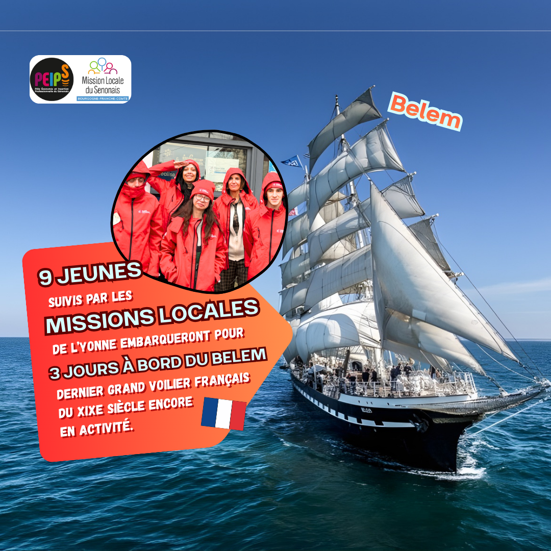 9 jeunes icaunais à bord du BELEM